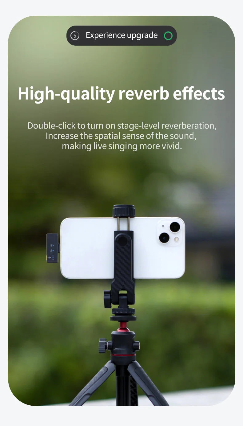 LINIM M8 Wireless Lavalier Microphone for iPhone Camera Type-C Noise Cancellation 23H Battery for Vlog Interview Live Streaming