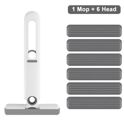 Portable Mini Squeeze Mop - Wet and Dry Sponge Mop for Home and Car