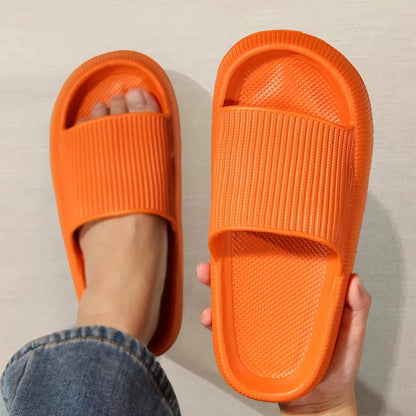 Eva's Simple Men's Slippers For Man Size 45 Poop Slippers. Wearing Soft-Soled Anti-Slip Shoes In Summer. And Women's Slippers