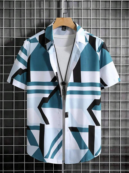 Hawaiian Men's Shirt Summer Outdoor Beach Men's Short-sleeved Shirt Urban Everyday Casual Men's Shirt Street Fashion Men's Shirt