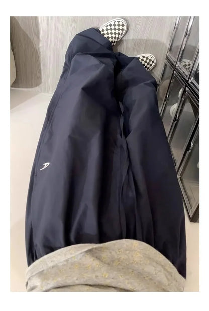 American High Street Style Women's Cargo Pants Spring Summer 2026 New Slimming Drapey Loose Sweatpants Folded Hem