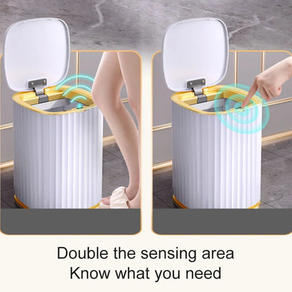 Smart Home Automatic Sensor Trash Can - Waterproof Kitchen Bathroom Wastebasket