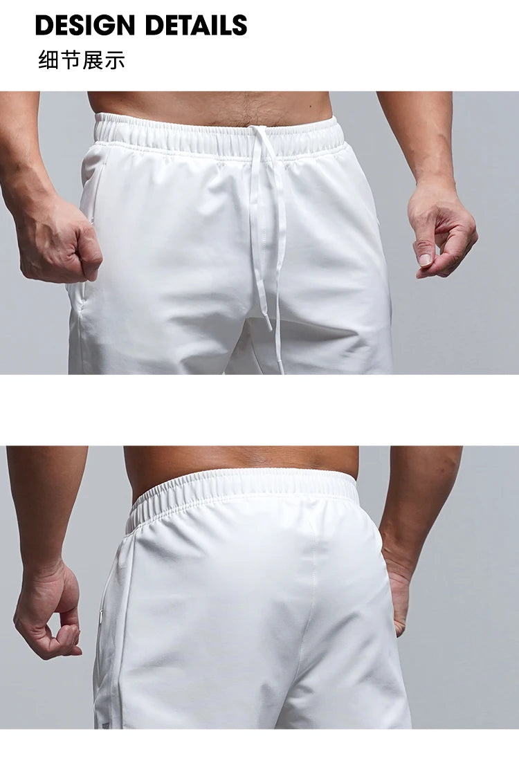 Men's Running Pants - Breathable Waterproof Sweatpants With Elastic Waist & Zip Pocket