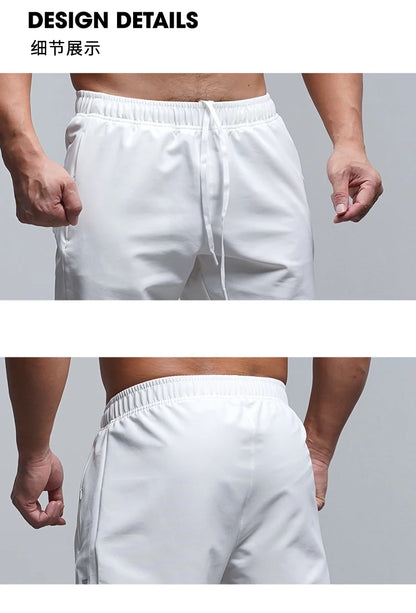 Men's Running Pants - Breathable Waterproof Sweatpants With Elastic Waist & Zip Pocket