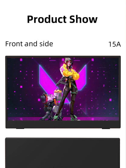 15.6 Inch Portable Monitor - 1080P HD Display With HDR10, IPS Screen & USB C