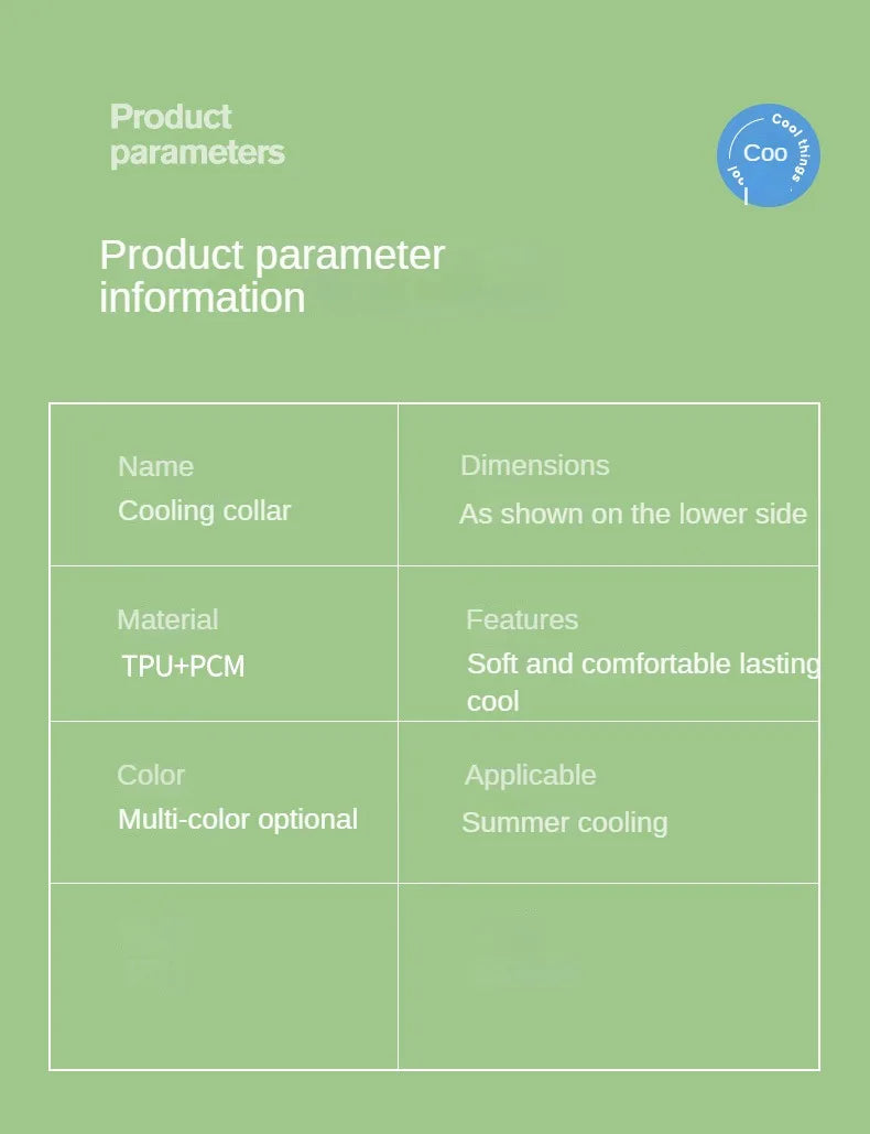 Sunstroke Prevention and Cooling Tool Outdoor Sports Cooling Ring Summer Comfort Cold Collar Beach Travel Essentials