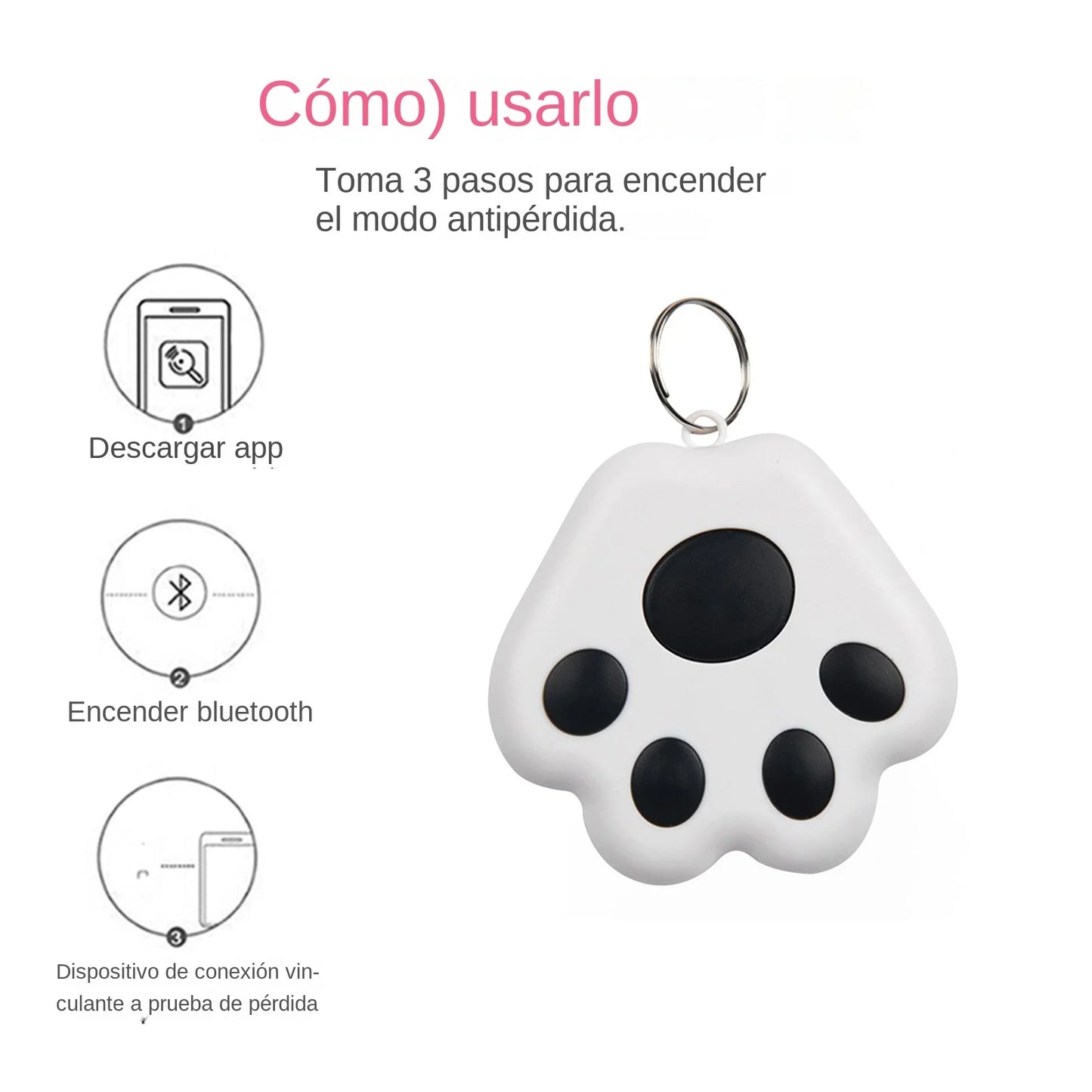 Mini GPS Locator Anti-Lost Device Alarm Wallet Keychain Smart Tag Bluetooth Tracer Keychain Pet Child Luggage Tracker Key Finder