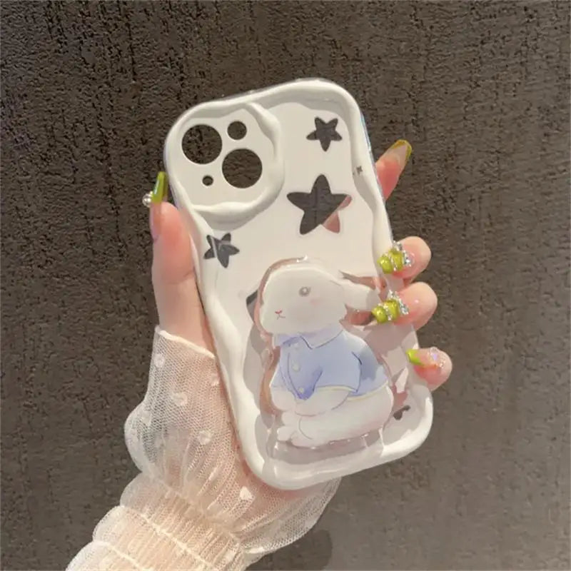 Floral Flower Bracket Case Cover for Samsung Galaxy S26 S25 S24 FE S22 S23 Ultra Plus A57 A37 A56 A55 A54 A16 A17 5G Wavy Shell