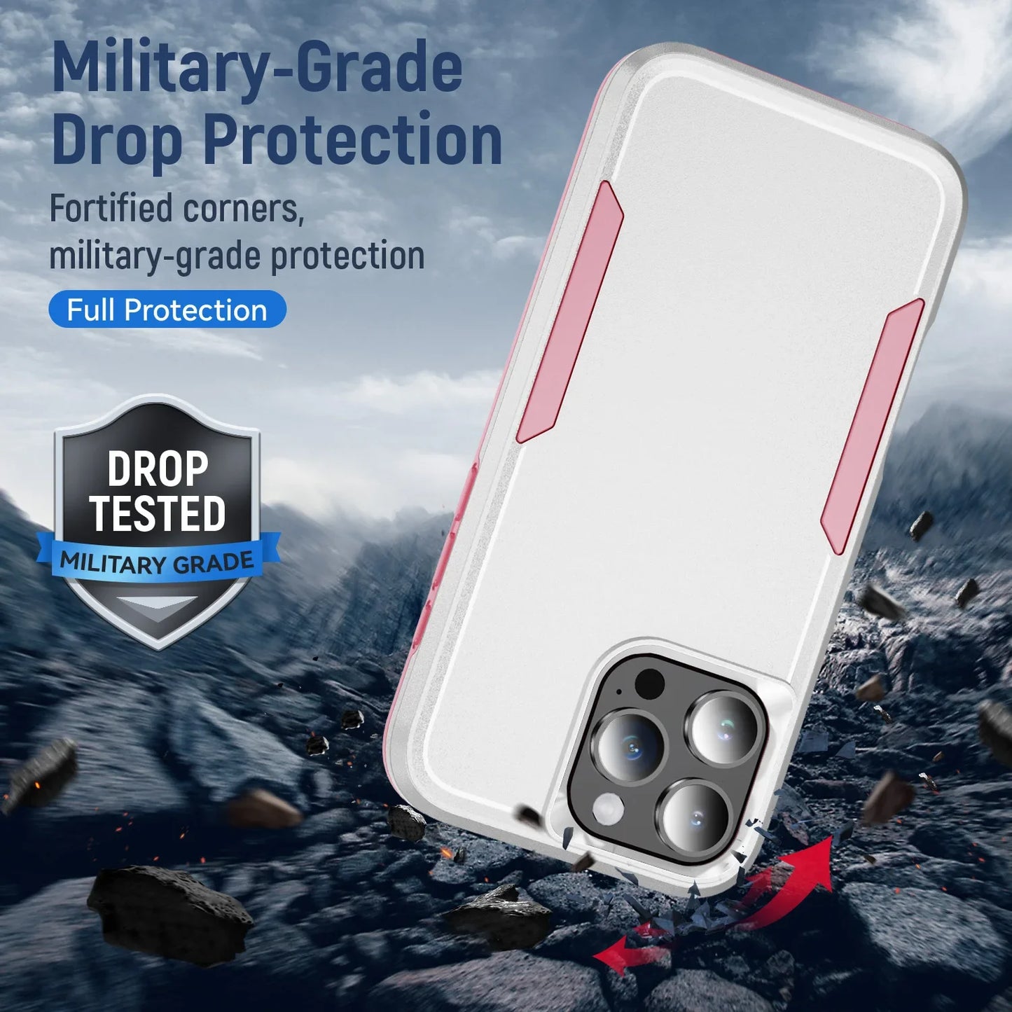 OTT-Box Rugged Defender Case for IPhone 17 Pro Max Air 16 15 14 Plus 13 12 for MagSafe Hybrid Dual Layer Armor Protect Cover