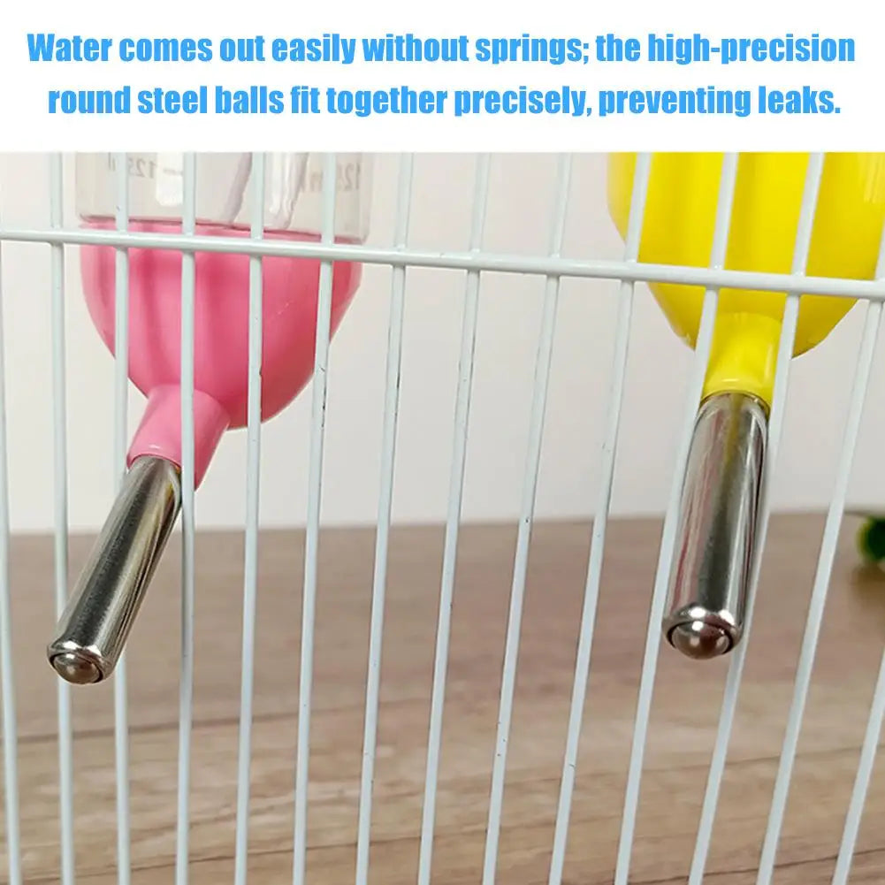 Hanging Hamster Drinker Water Bottle Dispenser Feeder Hanging Pet Dog Guinea Pig Squirrel Rabbit Drinking Head Pet Drinker Stand