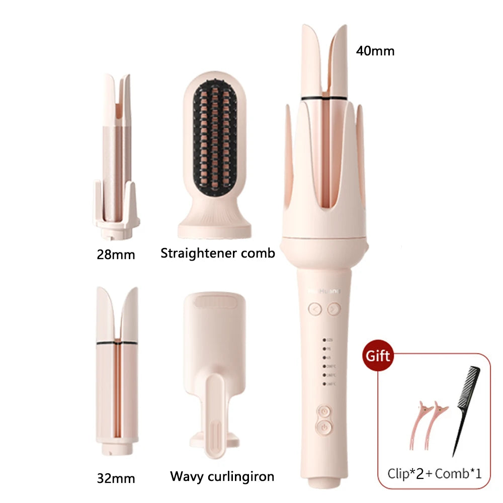 Automatic Hair Curler - 32mm Ceramic Hair Roller With Timer & Anti-Scald Design