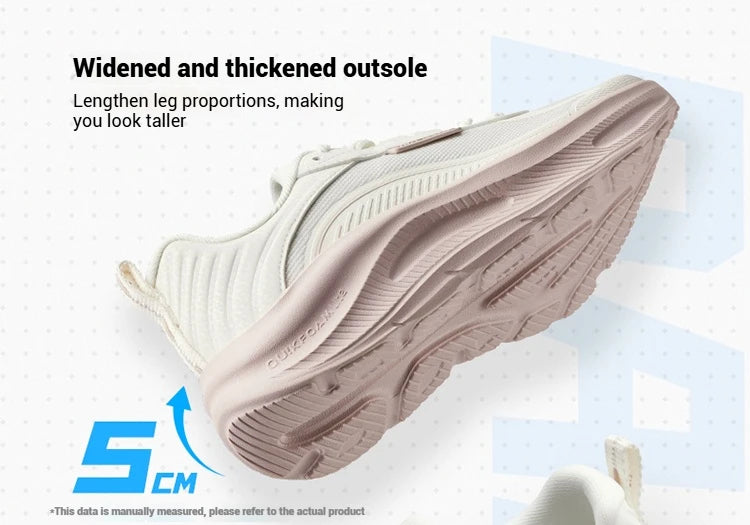 361 Degrees Women's Running Shoes Casual Mesh Anti-slip Lightweight  Trendy Thick-sole Rebond Durable Female Sneakers 682532239