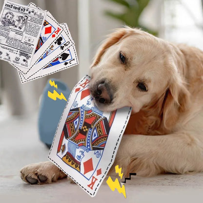 Interactive Dog Toys Paper Chew Resistant Teeth Grinding Toy Puppy Pet Supplies Newspaper Squeaker Toys for Small Medium Dog Toy