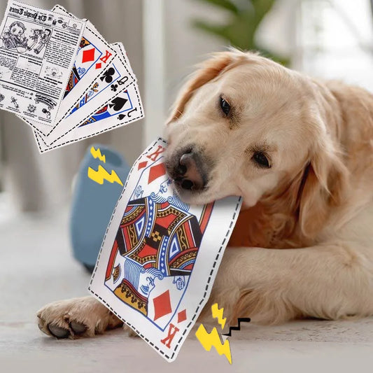 Interactive Dog Toys Paper Chew Resistant Teeth Grinding Toy Puppy Pet Supplies Newspaper Squeaker Toys for Small Medium Dog Toy