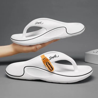 Men Platform Flip Flops Summer Thick Soft Sole EVA Slippers Outdoor Beach Sandals Anti-Slip Cloud Cushion Bathroom Slides Shoes