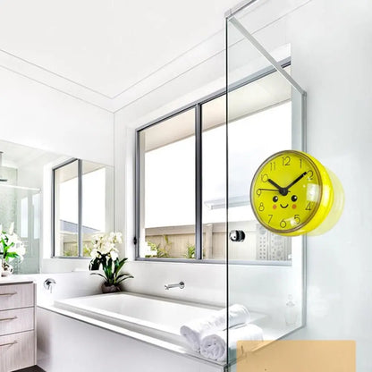 Mini Waterproof Wall Clock - Anti-Fog Quartz Clock for Bathroom and Kitchen