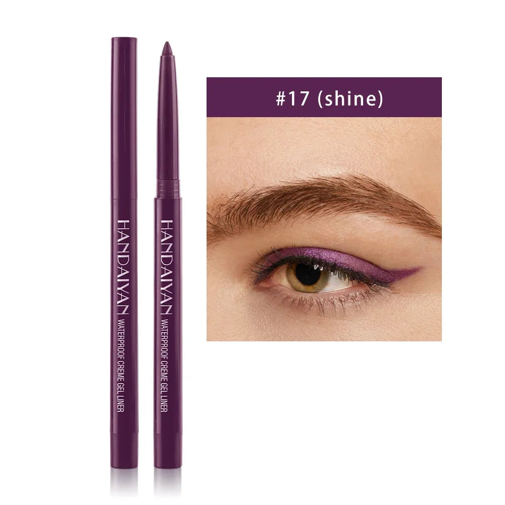 Matte Eyeliner Pencil - Waterproof Gel Pencil With 20 Colorful Shades | Long Lasting, Quick Dry