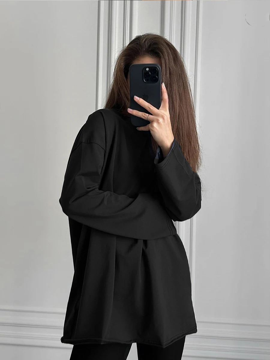 Hirsionsan Basic O-neck 100% Cotton T Shirt Women Loose Oversized Pullover Chic Cusual Tees Female Tops Girl Clothing 11 Colors