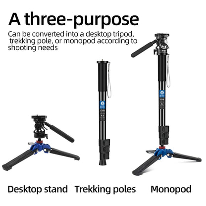 BEXIN Lightweight Monopod Aluminium DSLR Camera Tripod Camera Mount Adapter Support Monopod For Nikon Sony Camera