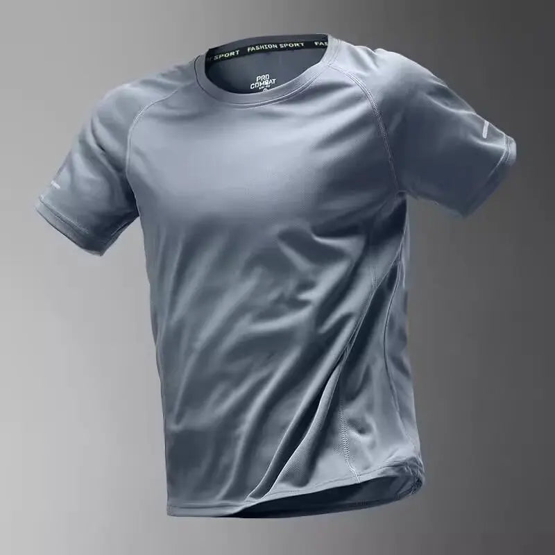 Men's Mesh Sports T-Shirt – Quick-Dry Running & Fitness Top