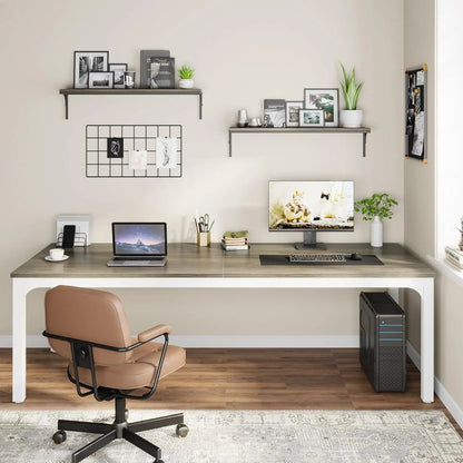 Extra Long Computer Desk – 78 Inch Double Person Desk | Home Office Workstation