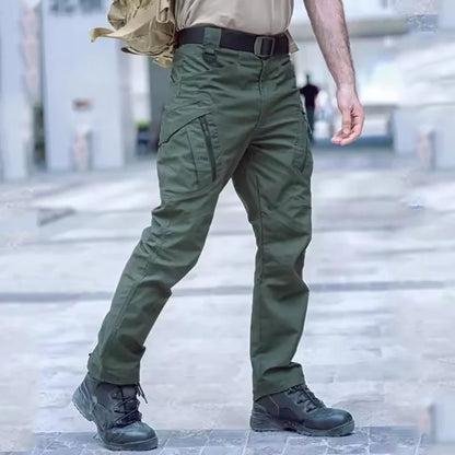 New Work Tactical Pants Men Casual Cargo Trousers Summer Multi-pocket Waterproof Pant Workwear Hiking Training Trousers Male
