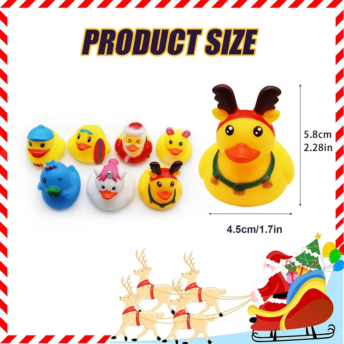 Fun Rubber Duck Swimming Pool Bathroom Toy, Floating Toy, Suitable for Swimming Pools and Beaches, Suitable for Birthday Gifts