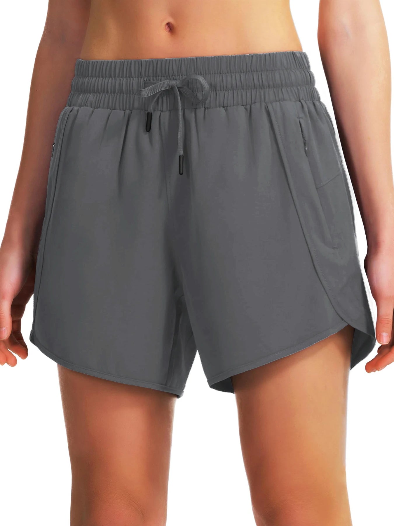 New women's casual sportswear sports running shorts quick-drying lightweight fitness shorts with zipper sports shorts