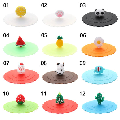 Silicone Cup Lids – Cute 10cm Leakproof Heat-Resistant Mug Covers