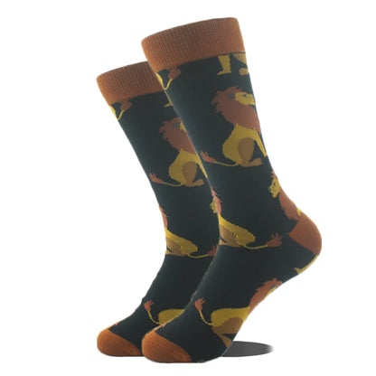 Funny Alien Shark Cotton Socks - Unisex Novelty Crew Socks