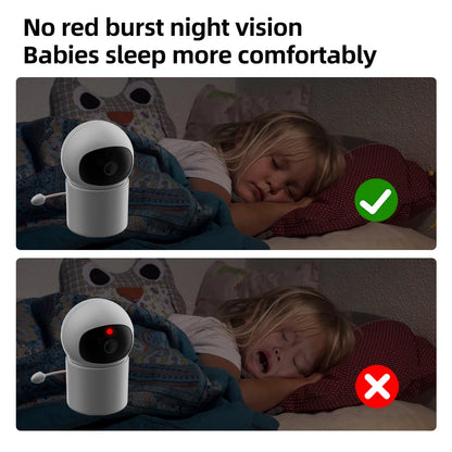 Danmini Intelligent Baby Monitor 4.3-inch IPS Color Screen Display PZT Control Night Vision Indoor Security Surveillance Camera