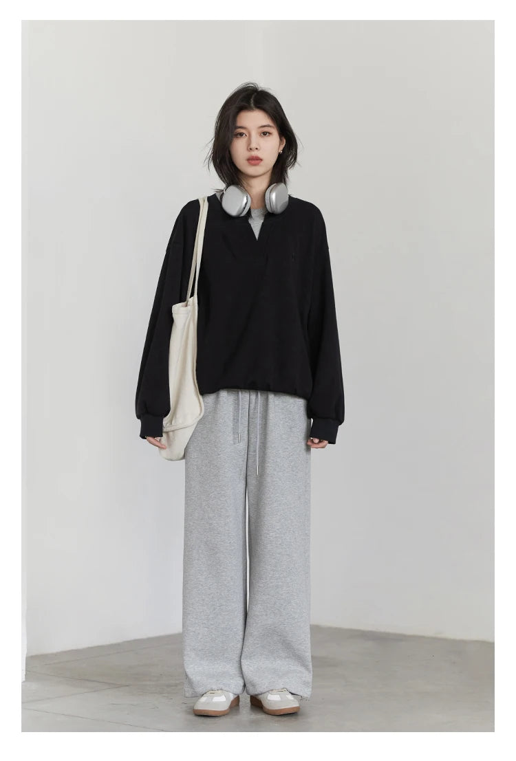 CHIC VEN Korean Women Sweatshirts Loose Casual New Contrast Splicing Hoodie Female Top Woman T Shirt Pullover Spring Autumn 2025