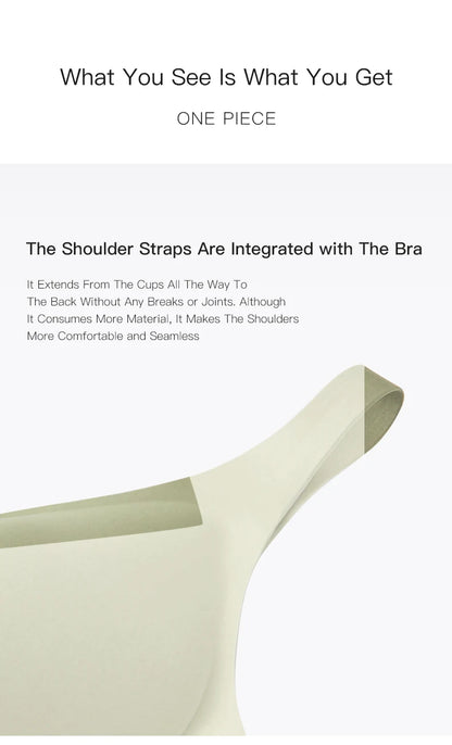 Plus Size Wireless Bra - Seamless Push Up Padded Plunge Bra with Adjustable Straps