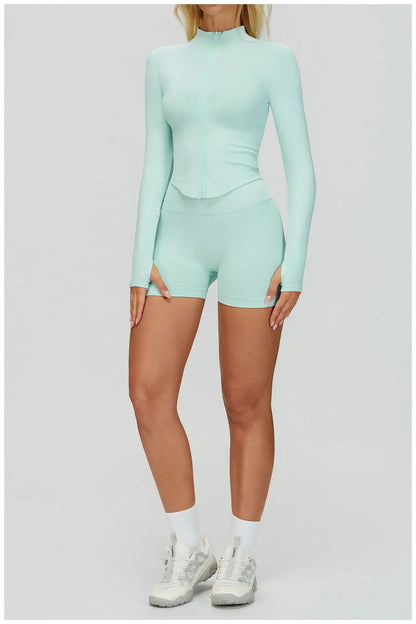 2/3PCS Seamless Yoga Set Gym Workout Suits Athletic Wear Women Legging Fitness Bra Crop Top Long Sleeve Sports Suits Sportswear