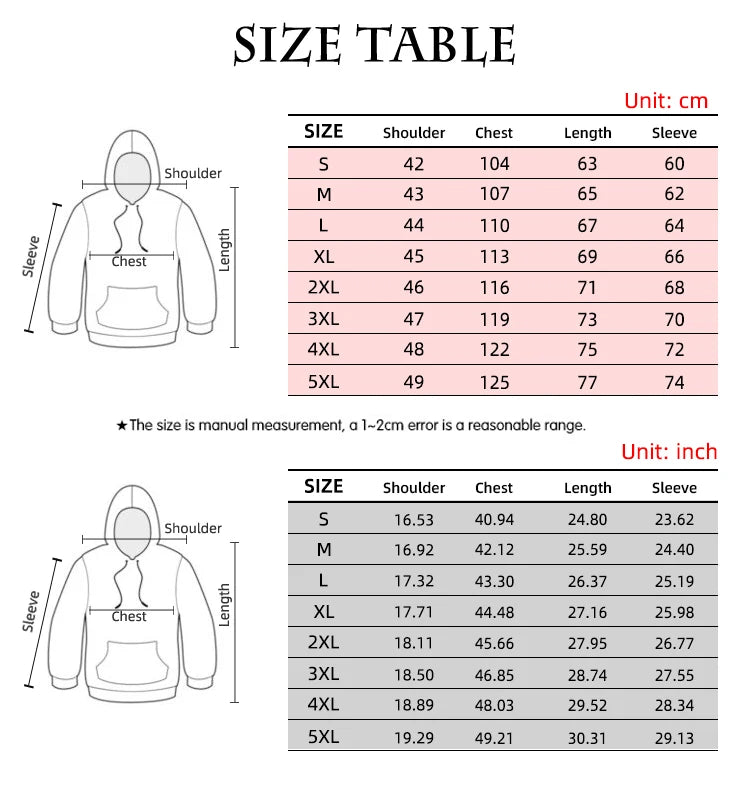Autumn Hoodies For Men 3d Landscape Ink Print Street Designer Long Sleeved Loose Oversized Pullover Fall Fashion Men's Clothing