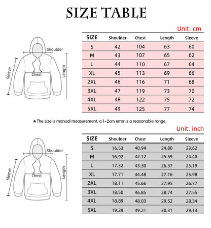 Autumn Hoodies For Men 3d Landscape Ink Print Street Designer Long Sleeved Loose Oversized Pullover Fall Fashion Men's Clothing
