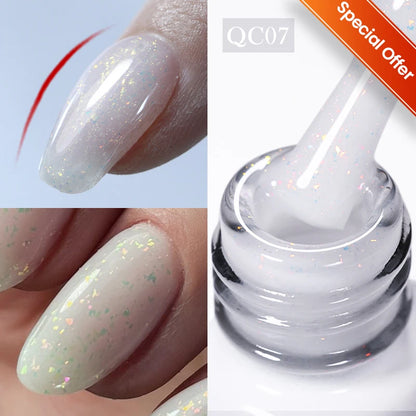 BORN PRETTY Gel Nail Polish Set - Super Top Coat  Base Gel 10ml Semi-Permanent Varnish