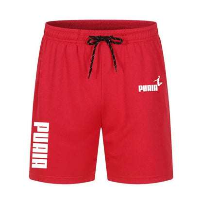 Men's Running Shorts Casual Sports Breathable Mesh Quick Dry Shorts Outdoor Hiking Clothing Fitness Quick Dry Drawstring Shorts
