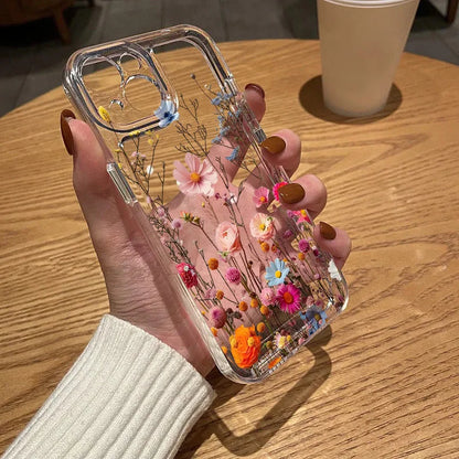 Clear Phone Case For Samsung S26 S25 Ultra S24 S23 S22 S21 A57 A37 A17 A07 A56 5G A36 A26 A16 A55 A54 A53 Pink Flower Soft Cover