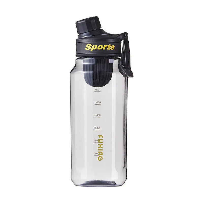 Sports Water Bottle with Tea Filter Large Capacity Transparent Bottle Plastic Cup Outdoor Travel Gym Fitness Water Bottle