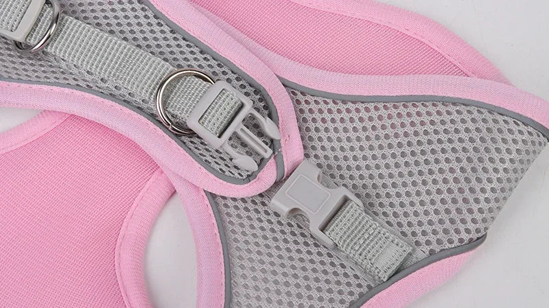 Puppy Harness Set Dog Accessories Adjustable Puppy and Cat Harness Vest French Bulldog Chihuahua Small Dog Collar Pet Leash Dogs