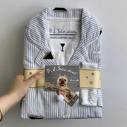 2026 Spring Autumn Winter New Home Clothes Women Cotton Pajamas Suit Cartoon Nightwear Comfort Shirt Pants Gift Loungewear