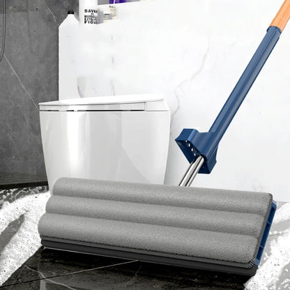 360 Rotating Microfiber Flat Mop - Self-Contained Lazy Floor Cleaner