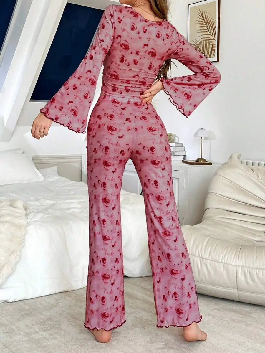 Home Wear Sleepwear Women Sexy Lingerie Pj Sets for Woman Pajamas Set Sleep Shirts Nightgowns Women's Nightgown Pajama Pants