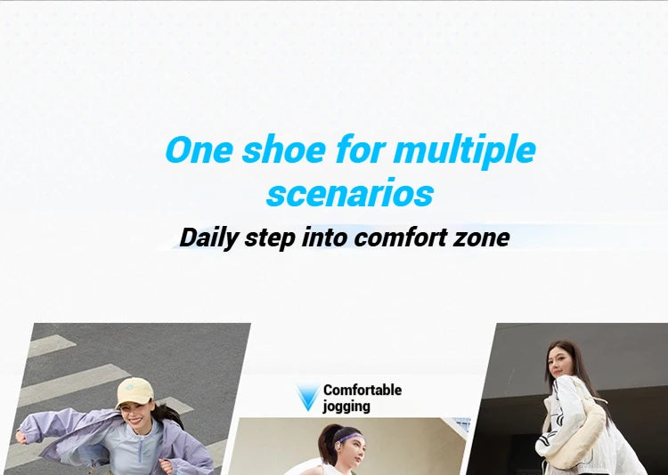 361 Degrees Women's Running Shoes Casual Mesh Anti-slip Lightweight  Trendy Thick-sole Rebond Durable Female Sneakers 682532239