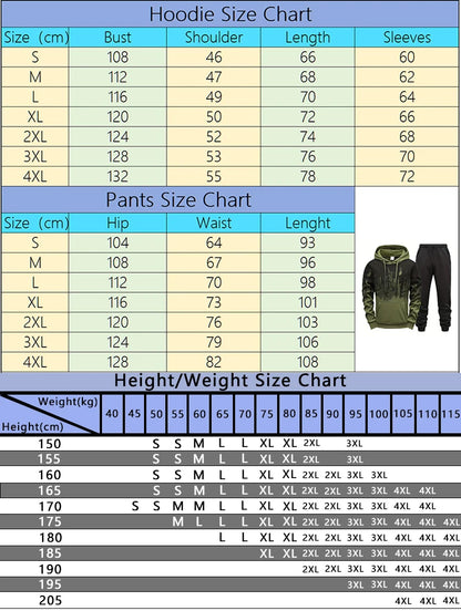 Hooded Sweatshirt and Sweatpants Outdoor Sports Jogger Suit Men's Set/Hoodie/Pants Autumn Winter Daily Casual Fashion Sportswear