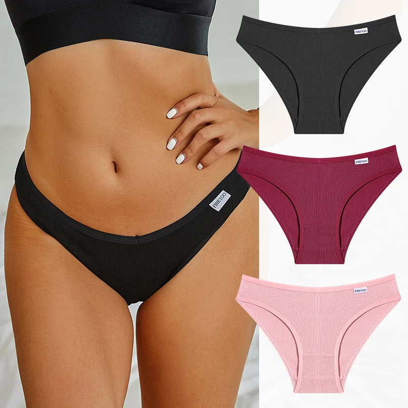 Cotton Women's Panties - Low Waist Briefs | Comfortable Soft Cotton Underwear