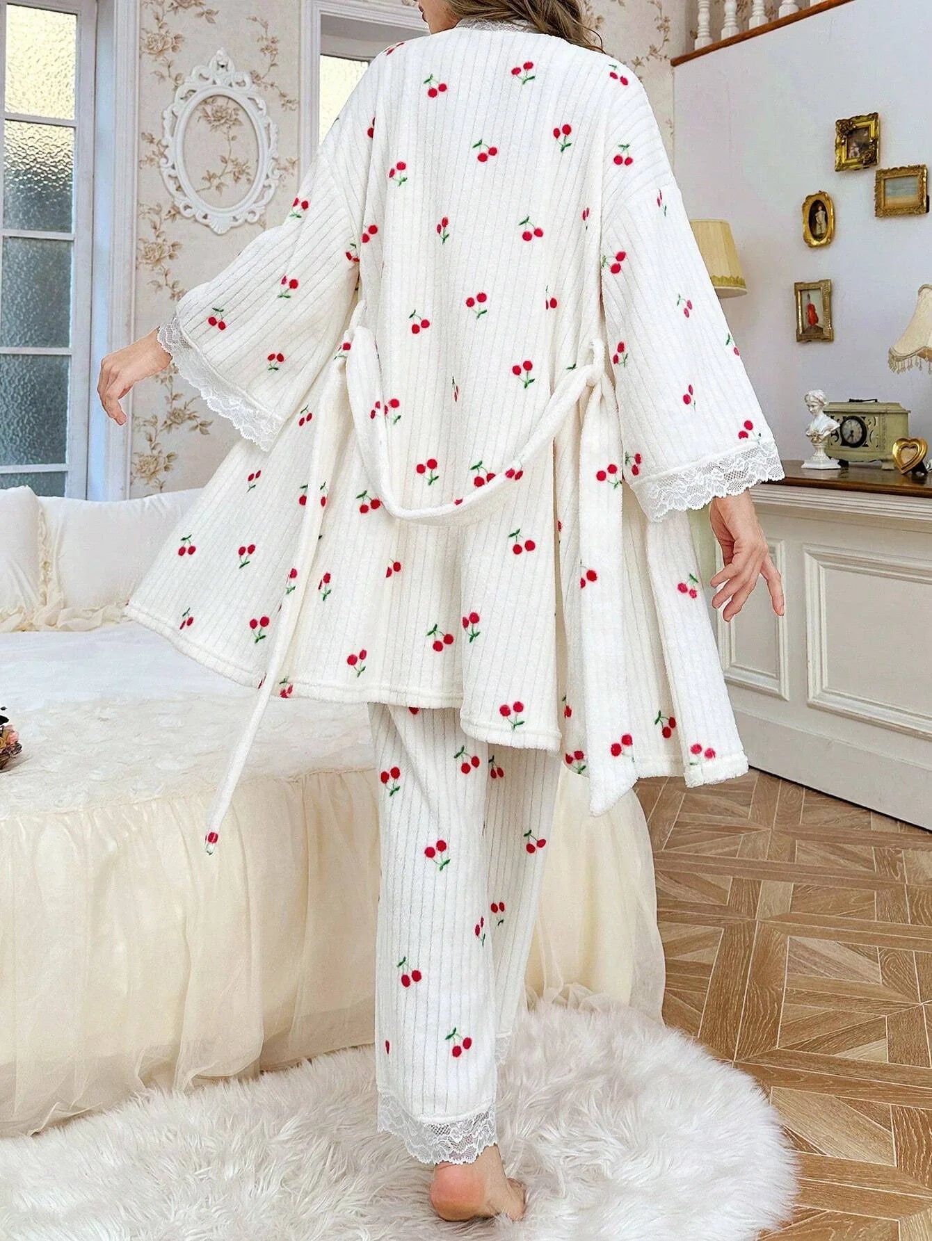 Romantic Nightwear Ladies Pajamas New Products Dress Nightie Woman Night Set 3 Piece Sexy Clothes Women Sleep Women's Peignoirs