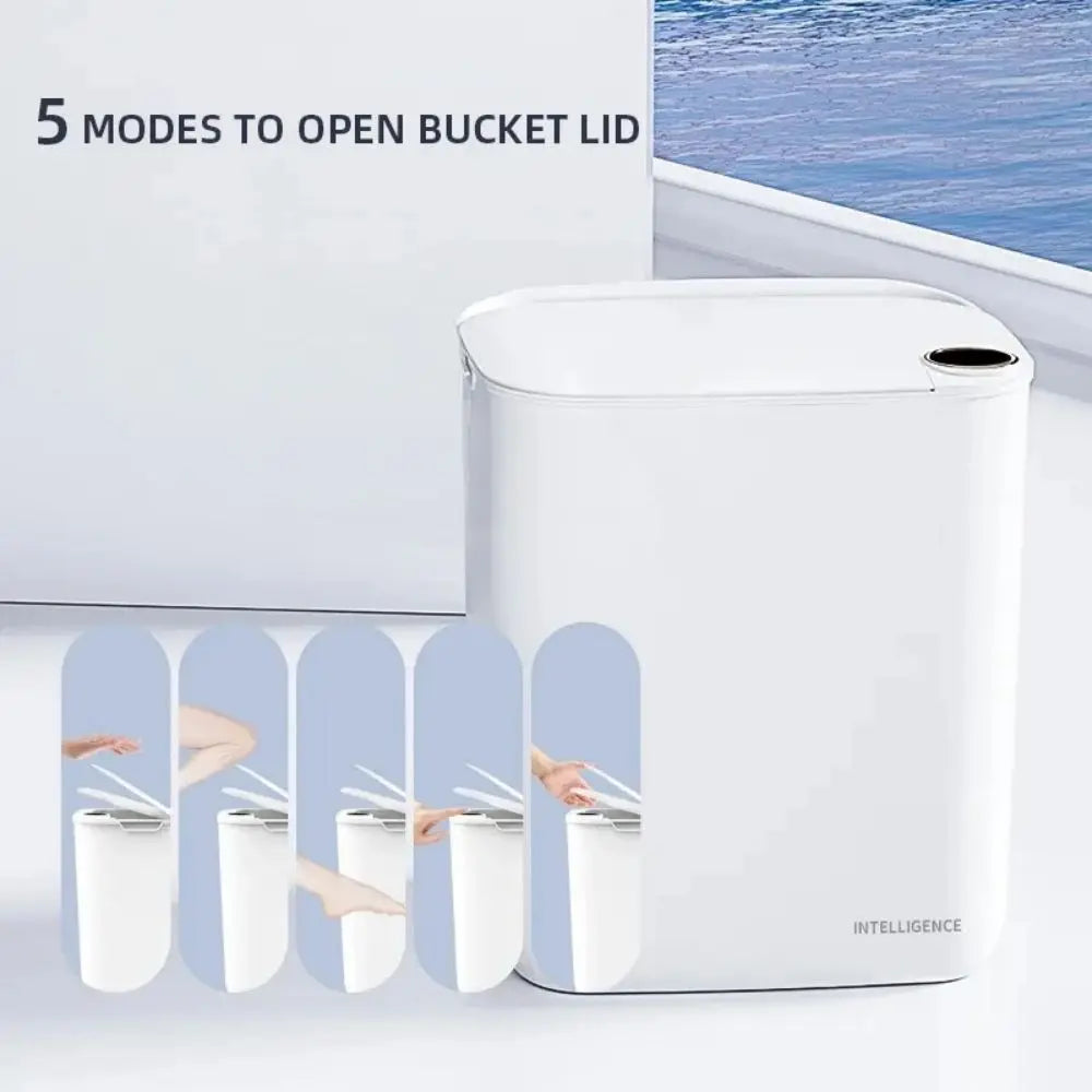Smart Sensor Trash Can - 20L Automatic Wastebin with Type-C Charging for Kitchen and Bathroom