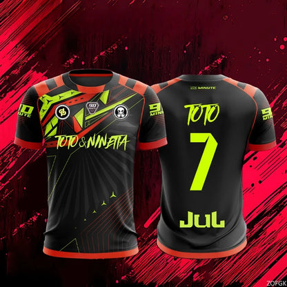 New Maillot JUL T-shirt Summer Youth Breathable and Quick-drying Training Football Shirts Unisex  Sports Jerseys